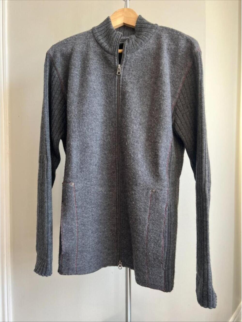 Tulliano 100% Wool Sweater Full Zip Men’s Medium